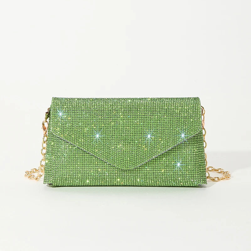 Women's PU Hasp Closure Sequined Pattern Trendy Shoulder Bags