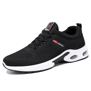 Men's Mesh Round Toe Lace-Up Closure Breathable Sports Wear Shoes