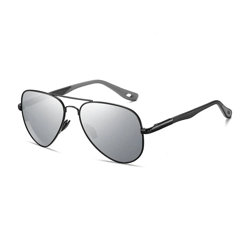 Men's Alloy Frame TAC Lens Oval Polarized Driving Sunglasses