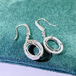 Women's 100% 925 Sterling Silver Luxurious Charm Party Earrings