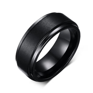 Men's Metal Tungsten Trendy Geometric Shaped Wedding Ring