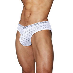 Men's Cotton Elastic Waist Closure Breathable Underpants Brief