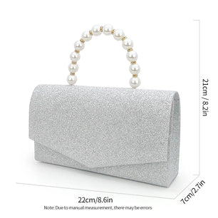 Women's Polyester Hasp Closure Rhinestone Classic Wedding Clutch