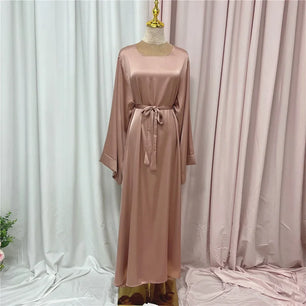 Women's Arabian Polyester Full Sleeves Solid Pattern Casual Abaya