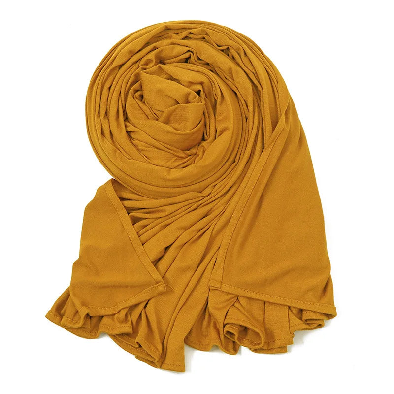 Women's Polyester Head Wrap Quick-Dry Solid Pattern Scarves