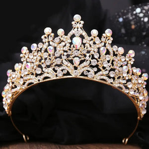 Women's Zinc Alloy Water Drop Pattern Tiaras Bridal Classic Crown