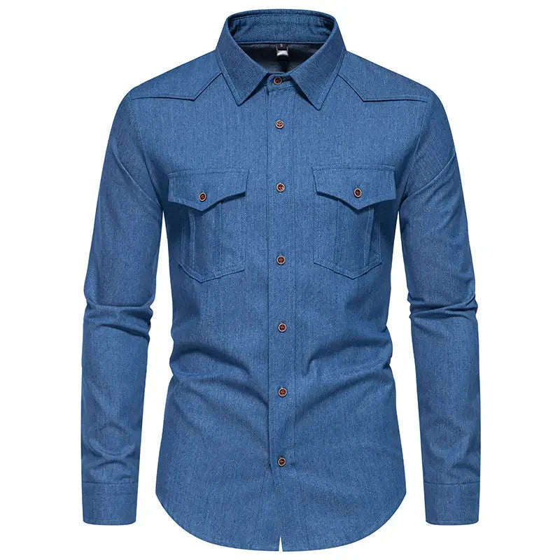 Men's Polyester Turndown Collar Full Sleeves Casual Wear Shirts