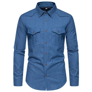 Men's Polyester Turndown Collar Full Sleeves Casual Wear Shirts