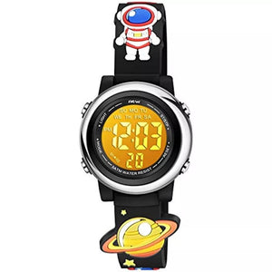 Kid's Alloy Buckle Clasp Digital Waterproof Electronic Wrist Watches