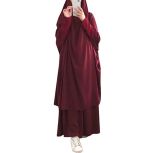 Women's Arabian Polyester Full Sleeve Plain Pattern Elegant Abaya