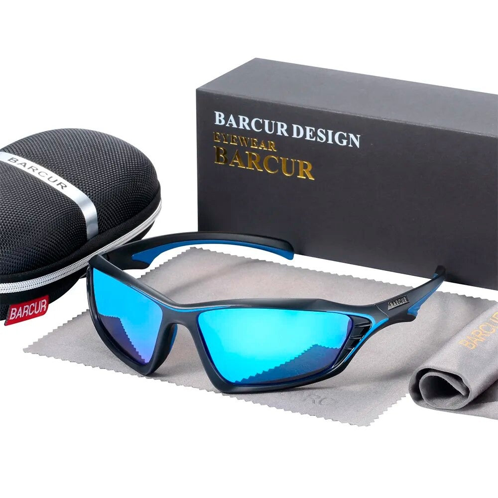 Men's Stainless Steel Frame TAC Lenses Rectangle Shaped Sunglasses