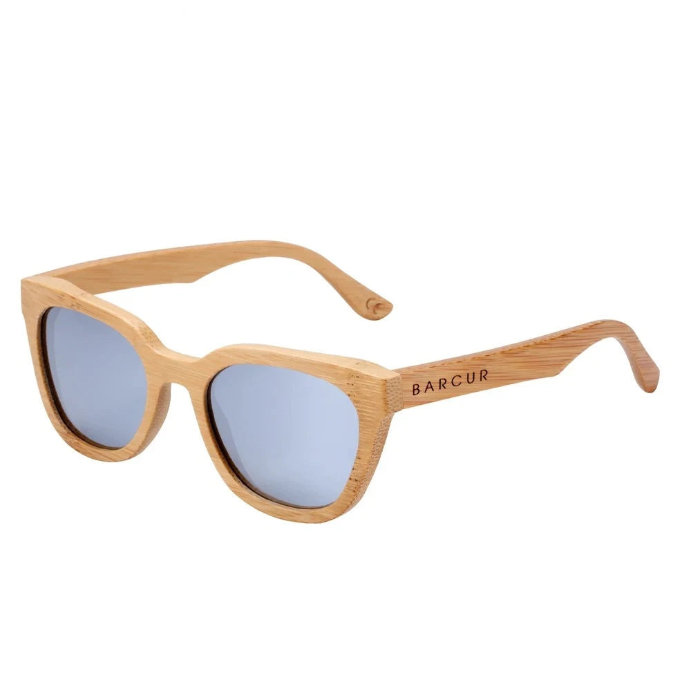 Women's Wooden Frame TAC Lens Square Shape Trendy Sunglasses