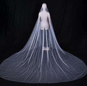 Women's Polyester Cut Edge One-Layer Cathedral Wedding Veils