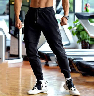 Men's Polyester Drawstring Closure Sweatpants Gymwear Trousers