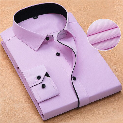 Men's Cotton Turndown Collar Full Sleeves Formal Wear Shirts