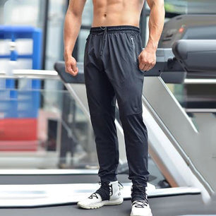 Men's Polyester Drawstring Closure Sweatpants Gymwear Trousers