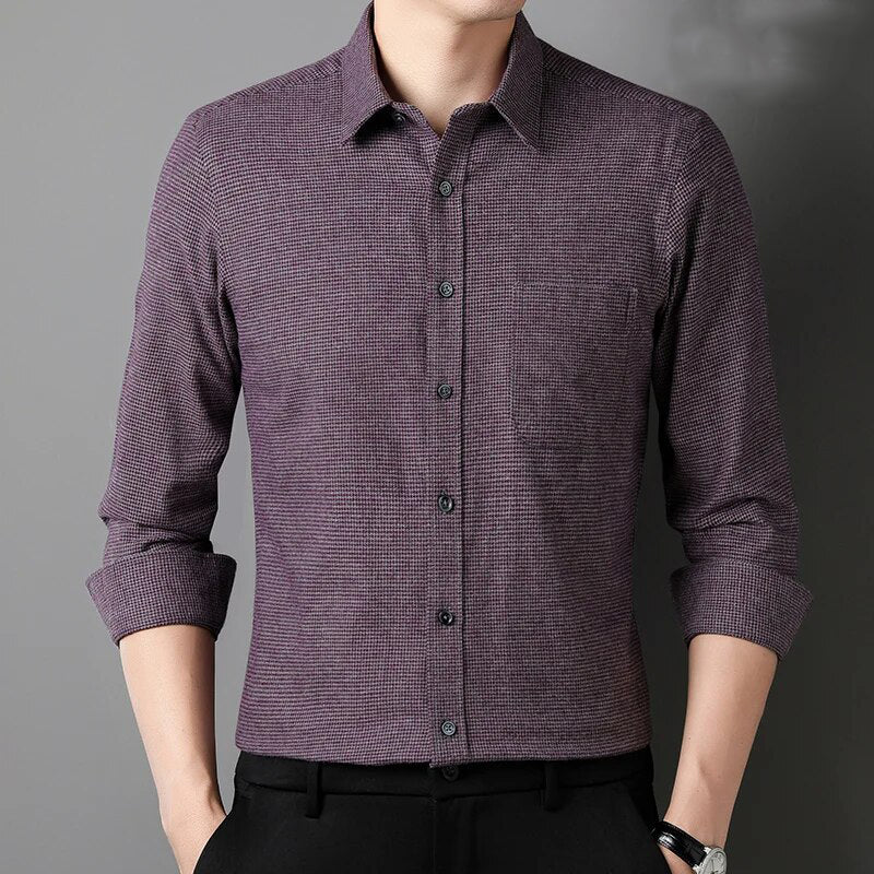 Men's Cotton Turndown Collar Full Sleeves Casual Wear Shirts