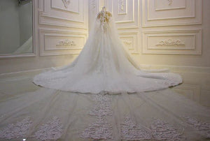 Women's Polyester Applique Edge One-Layer Bridal Wedding Veils