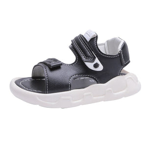 Kid's Boy PU Anti Slippery Hook Loop Closure Classic Sandals