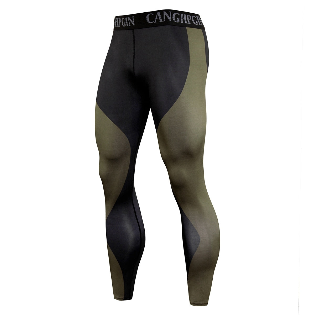 Men's Polyester Quick Dry Compression Workout Leggings