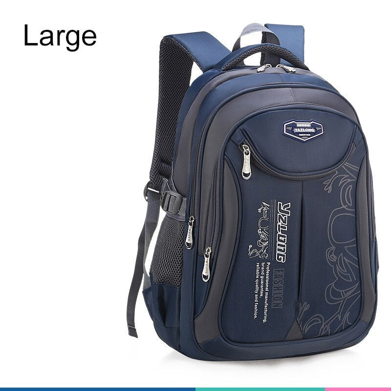 Kid's Polyester Printed Pattern Zipper Closure Elegant Backpack