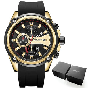 Men's Alloy Buckle Clasp Water-Resistant Quartz Round Watches