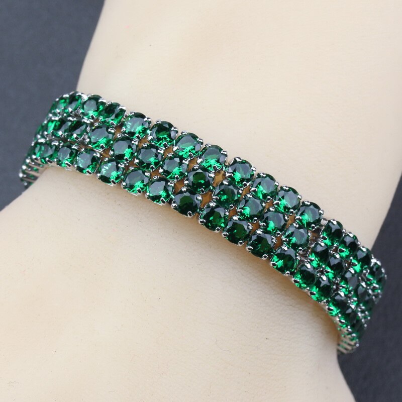 Women's 100% 925 Sterling Silver Zircon Classic Luxury Bracelet