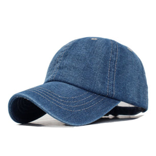 Men's Cotton Adjustable Solid Pattern Casual Sun Protection Cap