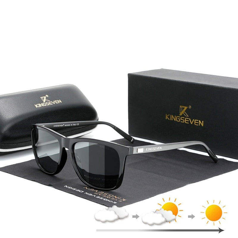 Men's Aluminium Frame Polycarbonate Lens Classic UV400 Sunglasses