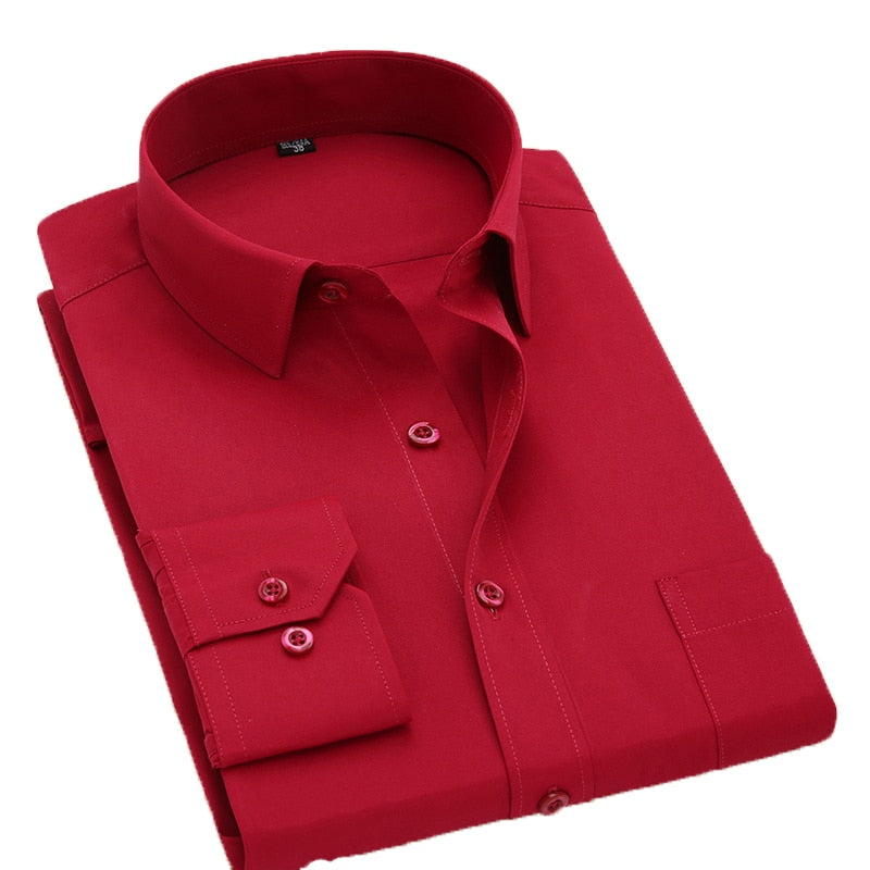 Men's Cotton Turn-Down Collar Full Sleeves Single Breasted Shirt