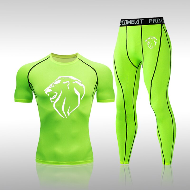 Men's Spandex Gym Fitness Compression Jogging Set