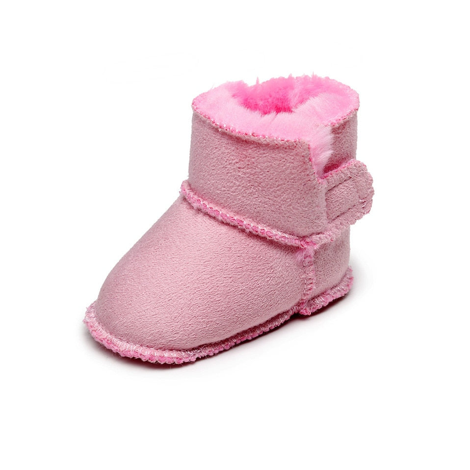 Baby's Round Toe Snow Soft Slip-On Comfortable Infants Shoes