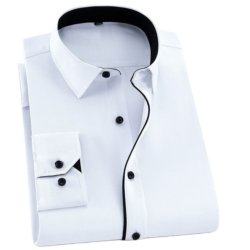 Men's Cotton Turndown Collar Full Sleeves Formal Wear Shirts