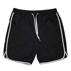 Men's Polyester Quick-Dry Solid Pattern Running Sport Shorts