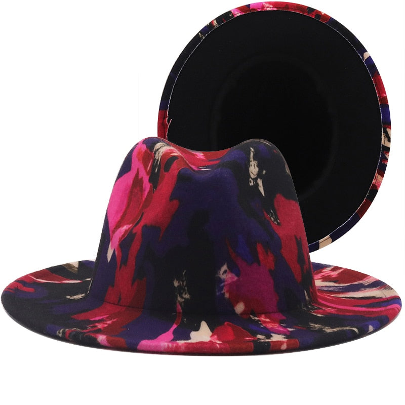 Women's Wool Colorful Printed Pattern Casual Wear Trendy Hat