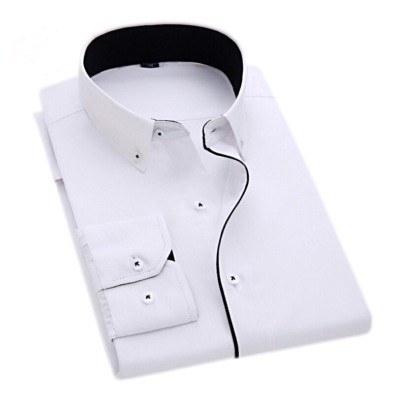 Men's Cotton Turn-Down Collar Full Sleeves Single Breasted Shirt