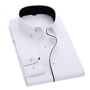 Men's Cotton Turn-Down Collar Full Sleeves Single Breasted Shirt