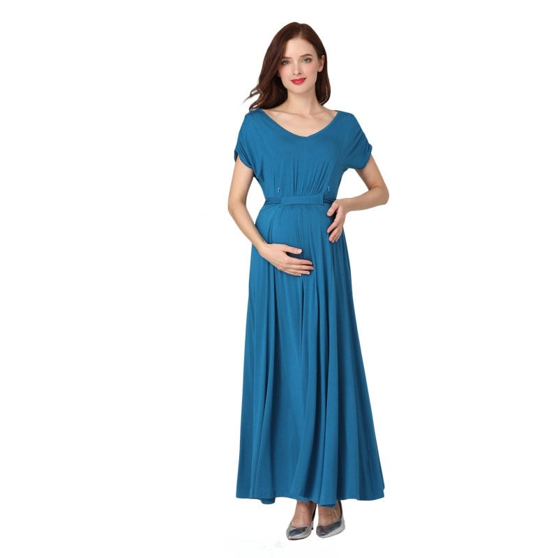 Women's Spandex Short Sleeves Maternity Sexy Causal Wear Dress