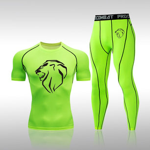 Men's Spandex Gym Fitness Compression Jogging Set