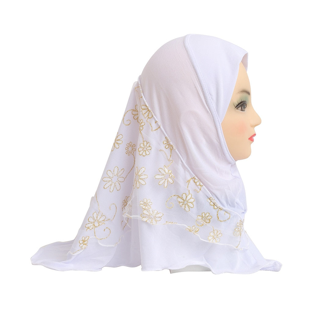 Women's Arabian Cotton Long Neck Wrap Chiffon Hijabs Scarfs