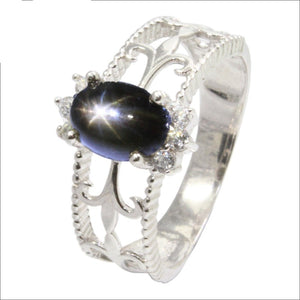 Women's 100% 925 Sterling Silver Prong Setting Classic Ring