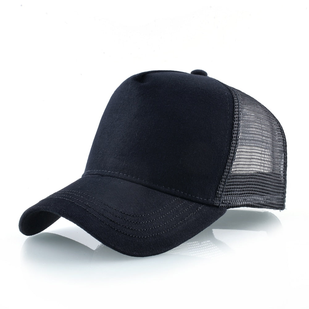 Men's Cotton Adjustable Strap Sun Protection Casual Baseball Cap