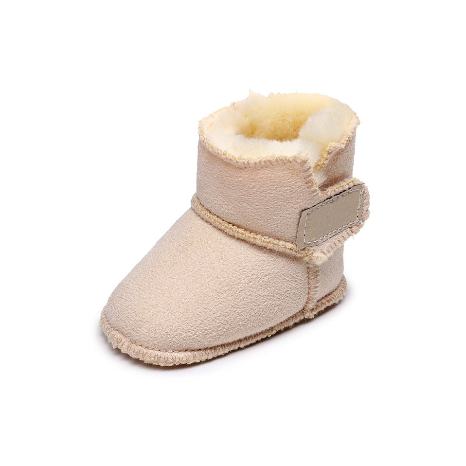 Baby's Round Toe Snow Soft Slip-On Comfortable Infants Shoes
