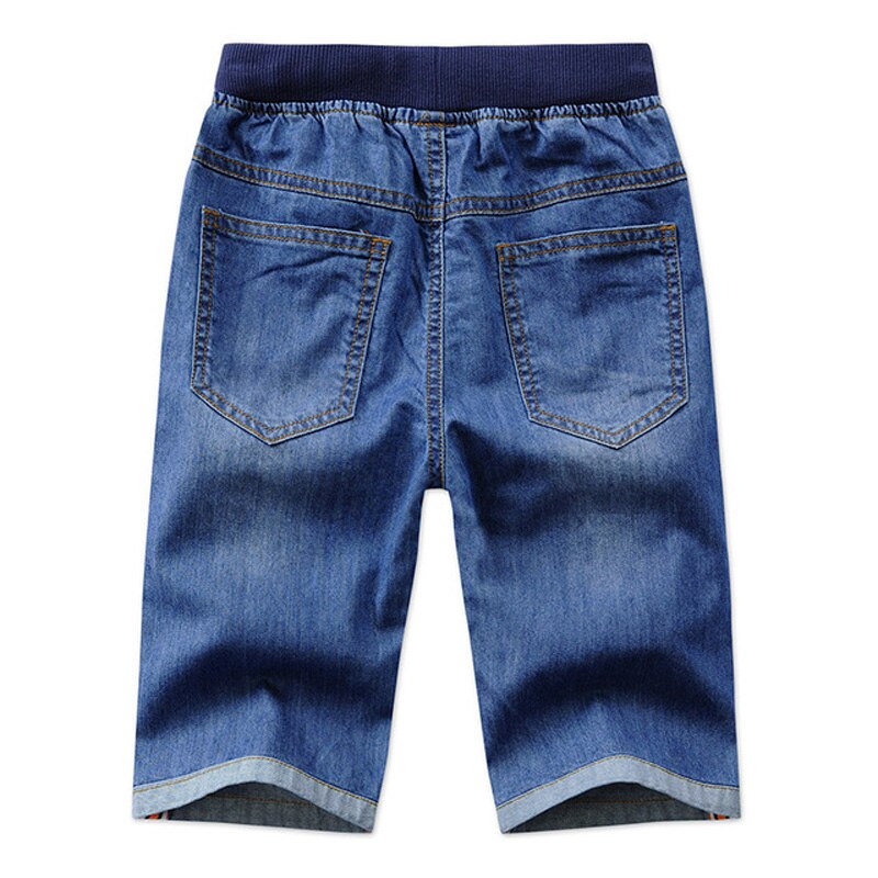 Kid's Boy Cotton Elastic Waist Closure Denim Casual Wear Shorts