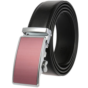 Men's Cowskin Automatic Metal Buckle Luxury Solid Strap Belt