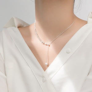 Women's 100% 925 Sterling Silver Link Chain Wedding Necklaces