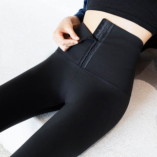 Women's Spandex High Waist Solid Pattern Fitness Sports Leggings