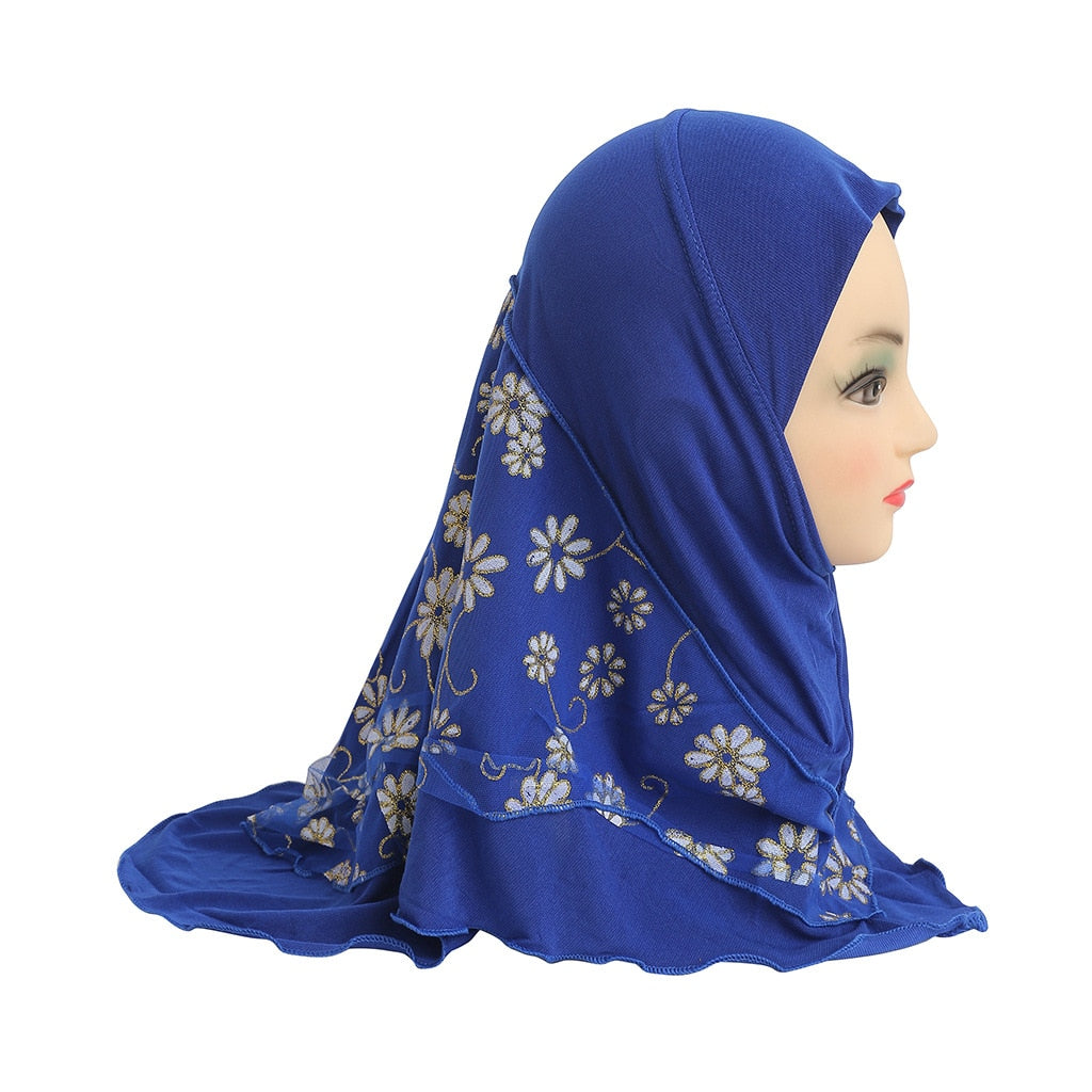 Women's Arabian Cotton Long Neck Wrap Chiffon Hijabs Scarfs