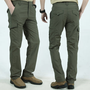 Men's Polyester Mid Waist Thin Breathable Casual Wear Pants