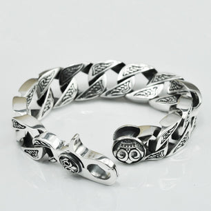 Men's 100% 925 Sterling Silver Chain Link Ethnic Bracelets